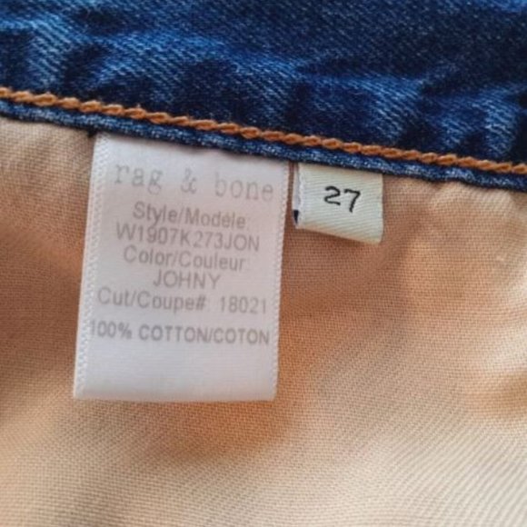 Rag & Bone Distressed Cutoff Denim Shorts Johny Size 27 - Picture 4 of 8